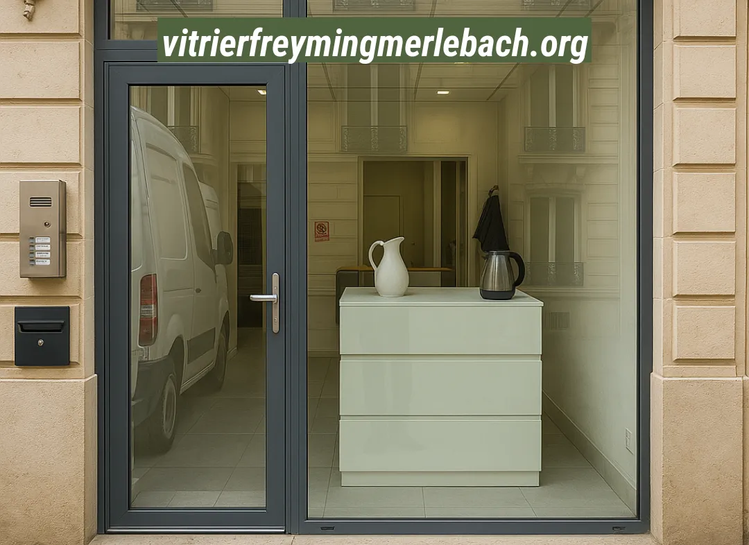 Façade vitrine de magasin en aluminium sur mesure à Freyming-Merlebach